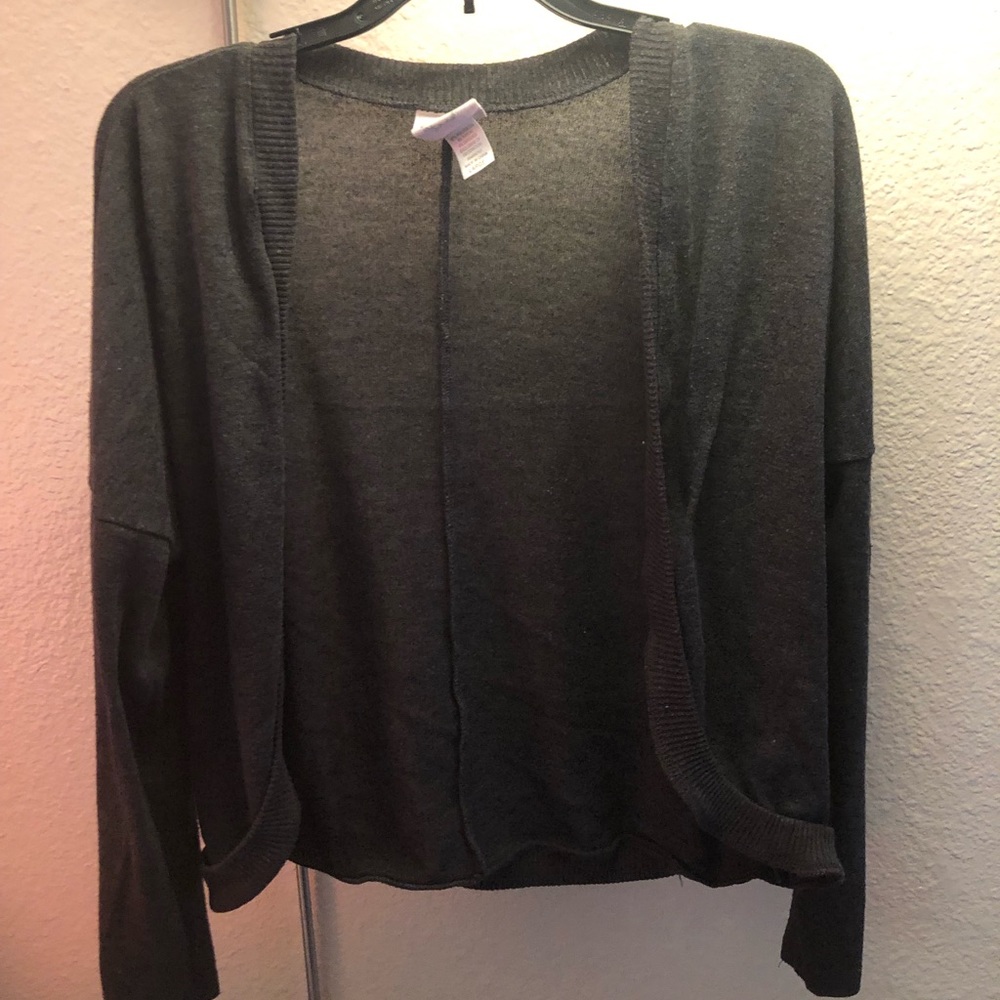 Gray cardigan